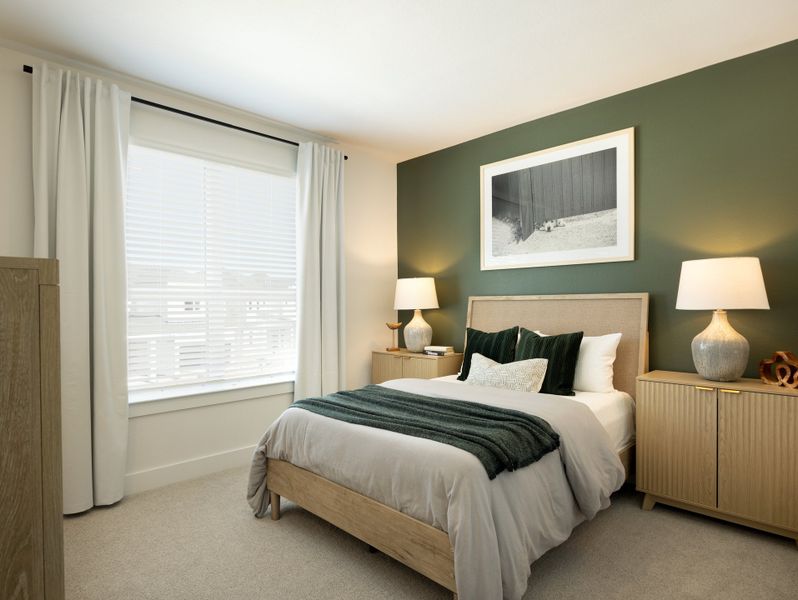 Furnished interior in a model home at Pinewood Trails - Luxe Series in Atascocita (Image 9).