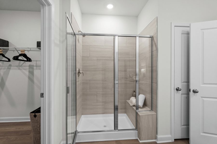 Furnished interior in a model home at Crown Pointe in Georgetown (Image 12).