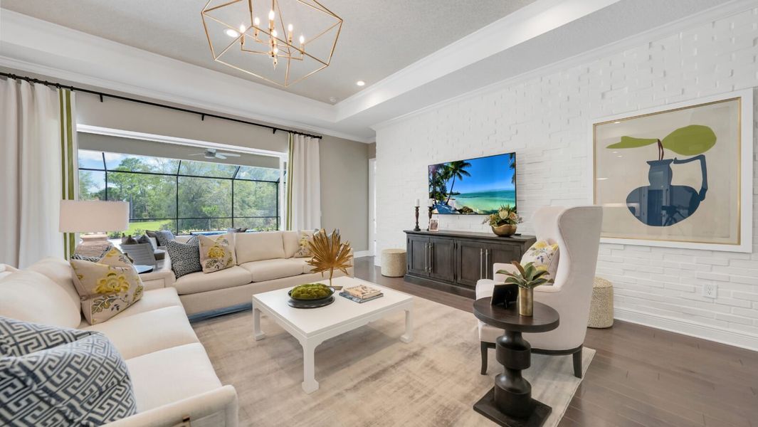 Furnished interior in a model home at Avelina in Venice (Image 8).