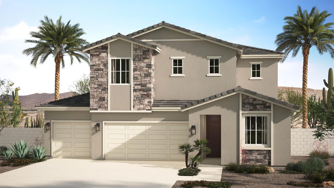 Modern Ranch Elevation | Faustus | Marlowe | New Homes in Glendale, AZ | Landsea Homes