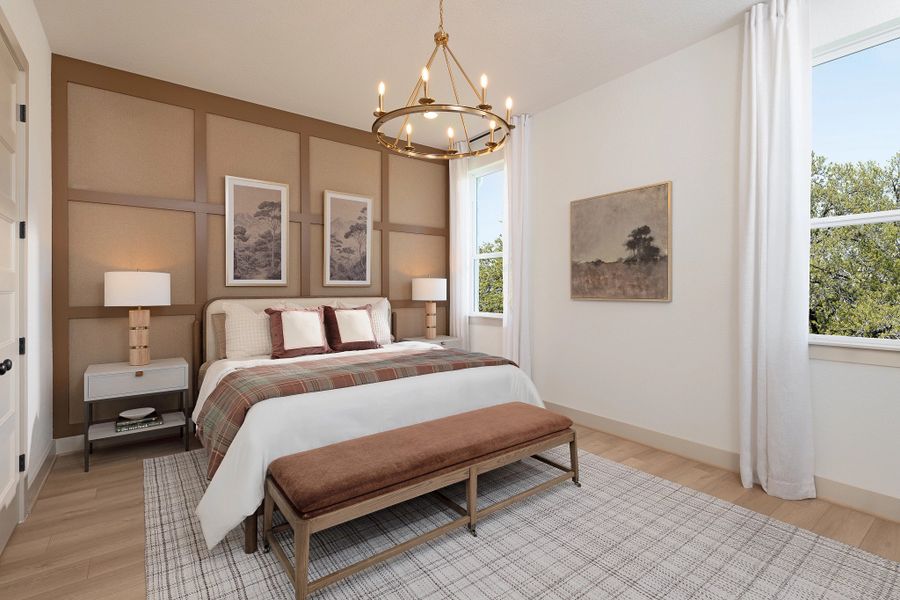 Furnished interior in a model home at Blue Heron Estates in Mont Belvieu (Image 31).