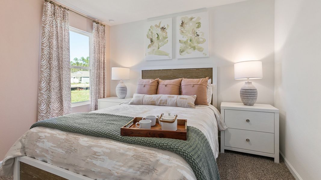 Furnished interior in a model home at Copes Landing in Jacksonville (Image 57).