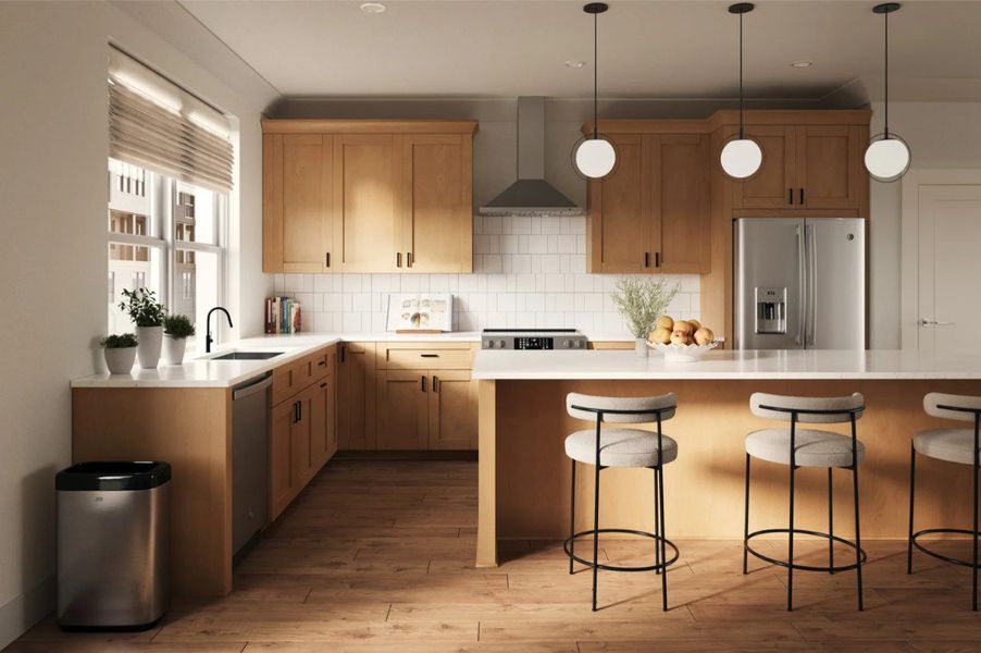 Furnished interior in a model home at Coker Place in Chapel Hill (Image 8).