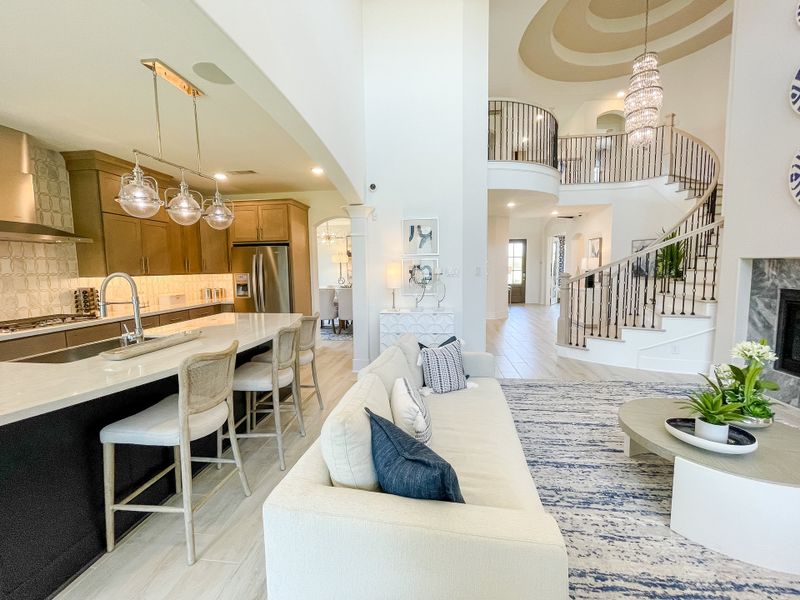 Furnished interior in a model home at Candela – 50' in Richmond (Image 13).
