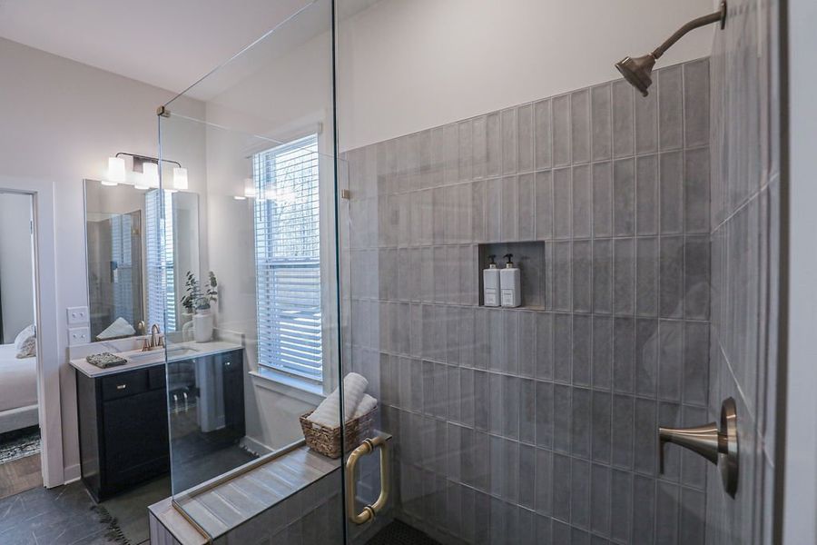 Furnished interior in a model home at Villages of Green Meadows in Munford (Image 40).