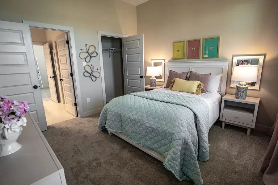 Furnished interior in a model home at Amherst in Cordova (Image 7).