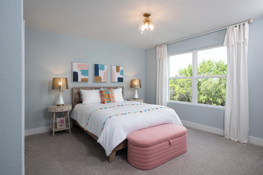 Furnished interior in a model home at Cannon Ranch in Dripping Springs (Image 11).