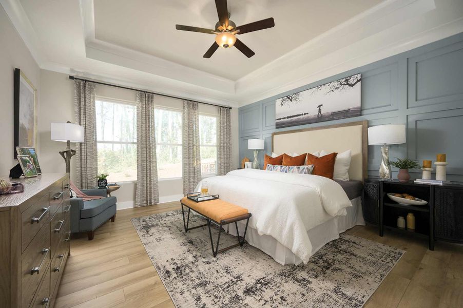 Furnished interior in a model home at Encore at Rye Ranch – Executive in Parrish (Image 7).