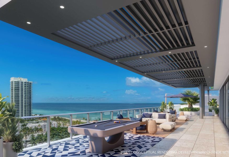 Community amenity available to residents of 7200 Collins in Miami Beach (Image 12).