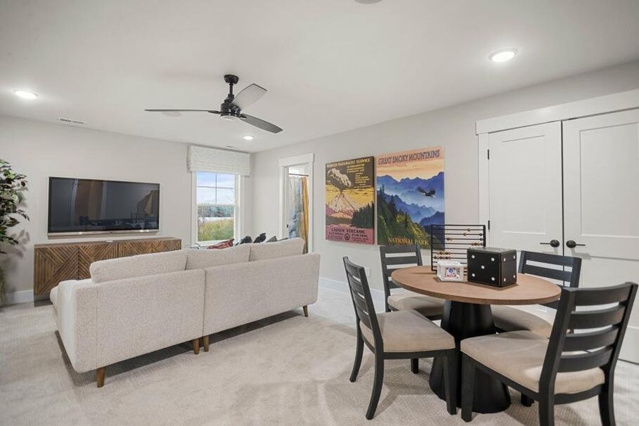 Furnished interior in a model home at Wexford in Elon (Image 19).
