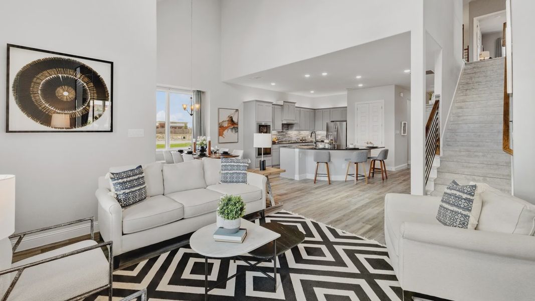 Furnished interior in a model home at Anna Ranch in Anna (Image 23). Furnished interior in a model home at Anna Ranch in Anna (Image 23).