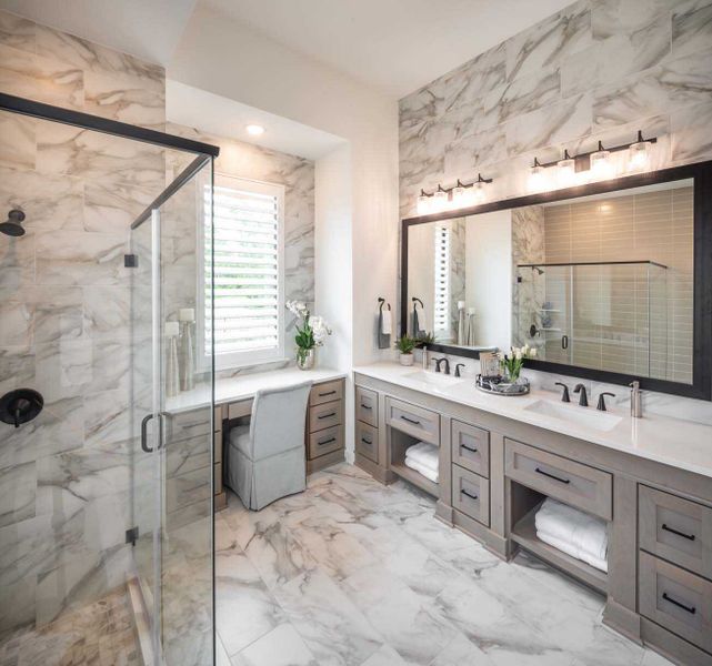 Furnished interior in a model home at Fulbrook on Fulshear Creek: 60ft. lots in Fulshear (Image 30).