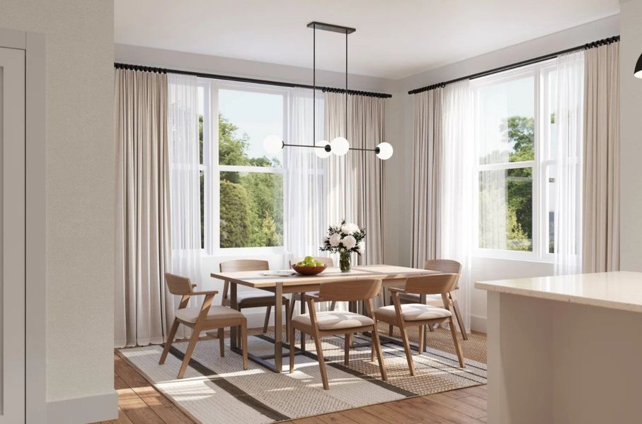 Furnished interior in a model home at Coker Place in Chapel Hill (Image 10).