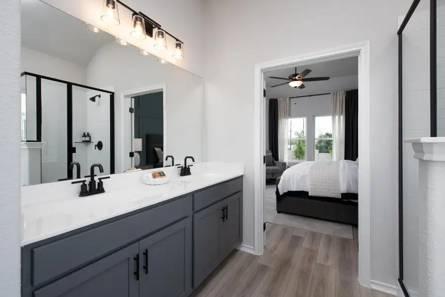 Furnished interior in a model home at Arcadia Ridge in San Antonio (Image 9).