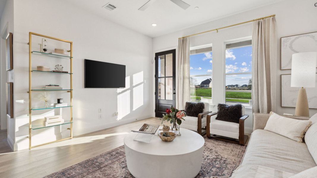Furnished interior in a model home at Hazelwood in Frisco (Image 9).