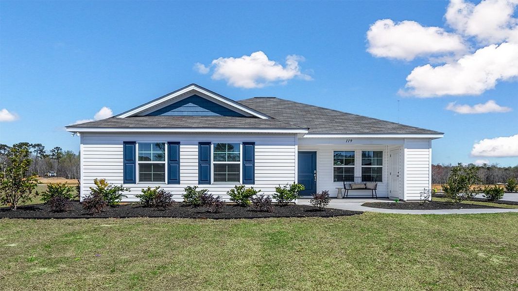 Front exterior of a home in the The Park at Wilkinson community, located in Orangeburg, SC (Image 1).