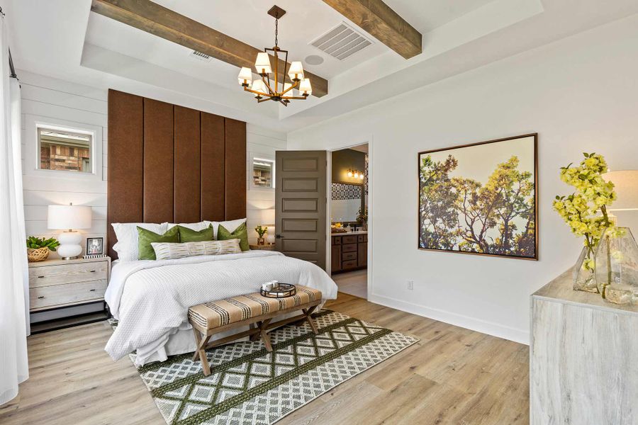 Furnished interior in a model home at Elements at Viridian - Garden Series in Arlington (Image 8).