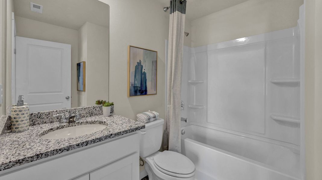 Furnished interior in a model home at Polo Fields in Kingsport (Image 46).