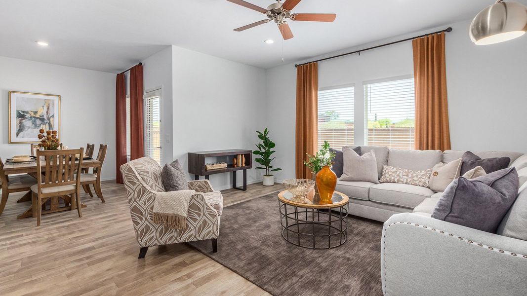 Furnished interior in a model home at Roadrunner Estates in Tucson (Image 10).
