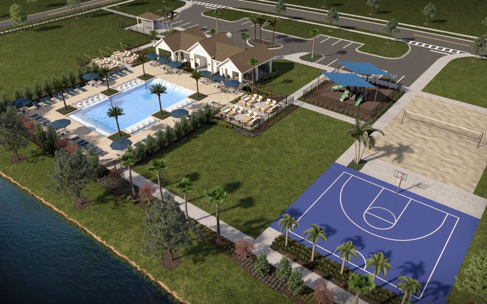 Phase 3 Amenities Include a Tot Lot, Basketball and Volleyball Courts, a Pool, and a Pool House Phase 3 Amenities Include a Tot Lot, Basketball and Volleyball Courts, a Pool, and a Pool House