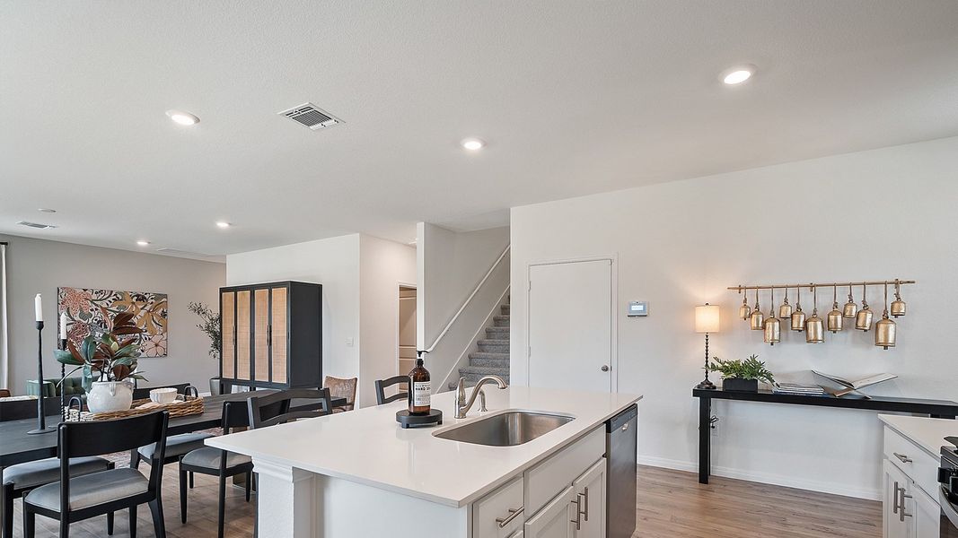 Furnished interior in a model home at Rosenbusch Ranch in Leander (Image 58).