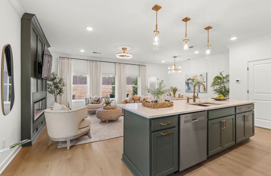 Furnished interior in a model home at Wilkins Walk in Mableton (Image 7).