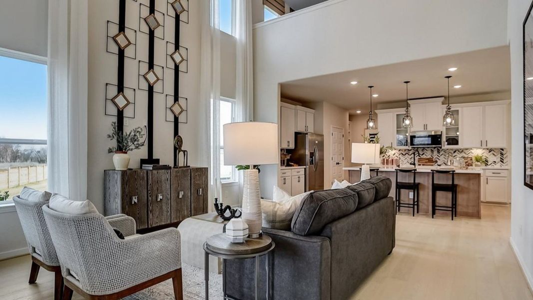 Furnished interior in a model home at Casinas at Gruene in New Braunfels (Image 14). Furnished interior in a model home at Casinas at Gruene in New Braunfels (Image 14).