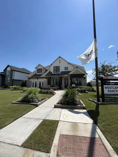 A charming modern home with manicured landscaping in Westland Ranch 50ft by Ashton Woods, League City, TX.