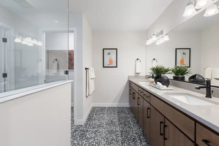 Furnished interior in a model home at Cordovan in Firestone (Image 7).