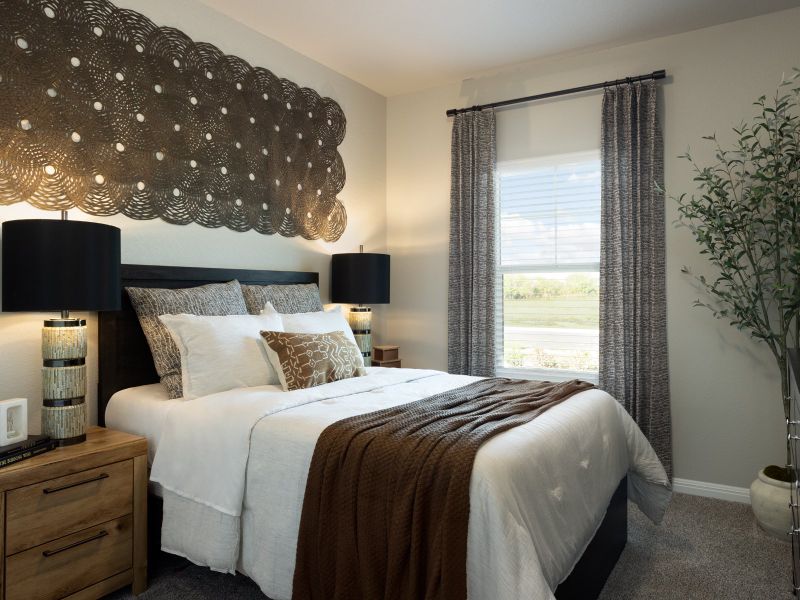 Furnished interior in a model home at Waterstone Crossing in Kyle (Image 31).