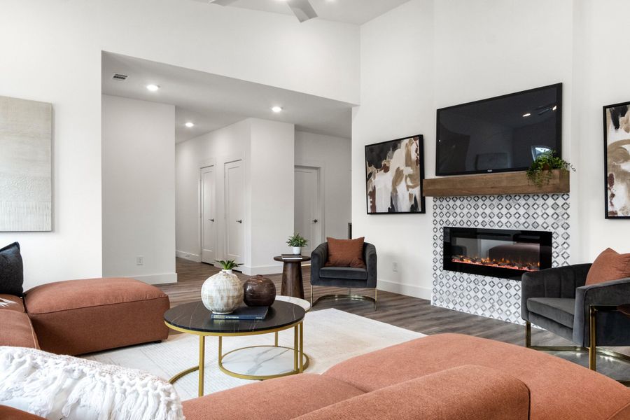 Furnished interior in a model home at Willow Grove Single-Family Homes in Melissa (Image 35). Furnished interior in a model home at Willow Grove Single-Family Homes in Melissa (Image 35).