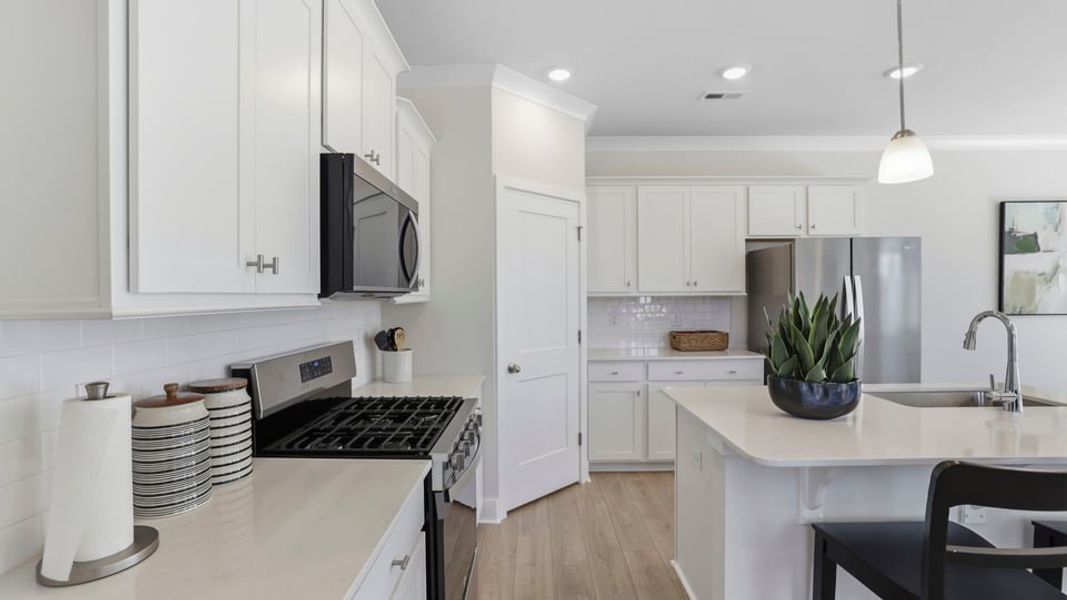 Furnished interior in a model home at Ken's Crossing in Moore (Image 15).