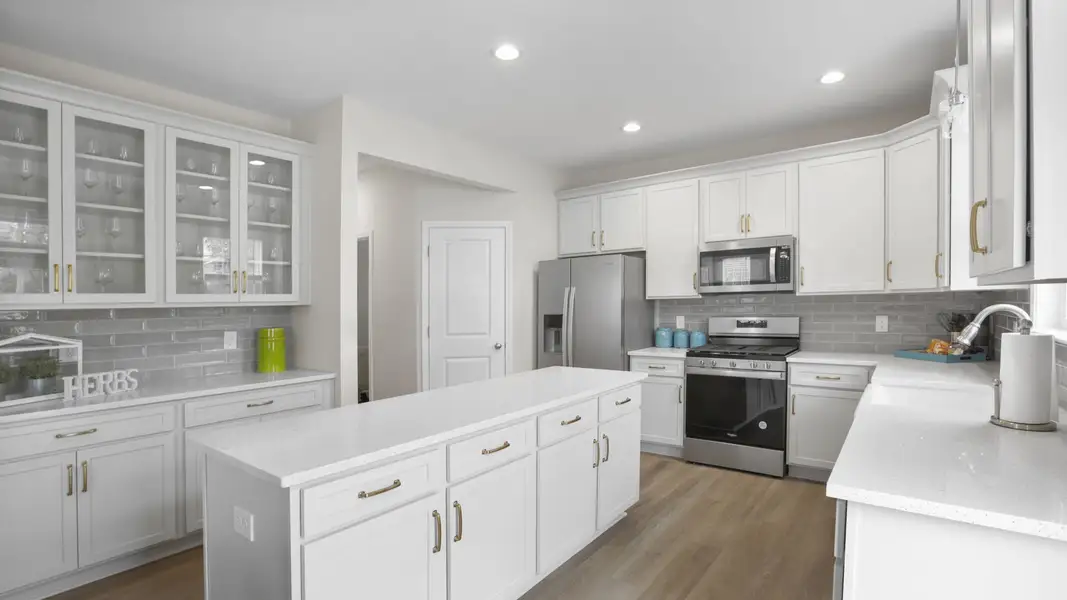 Furnished interior in a model home at Blue Ridge Trail in Fountain Inn (Image 15).