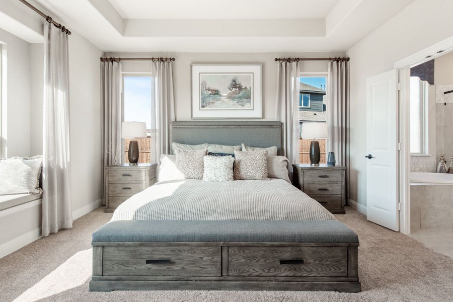 Primary Bedroom. Bloomfield Homes - New Homes in Dallas Fort Worth, Texas