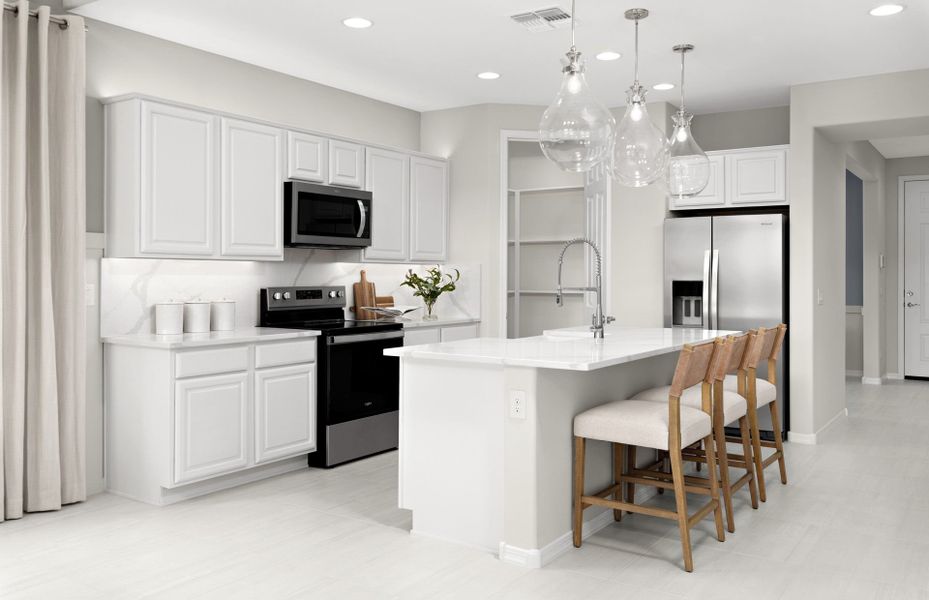 Furnished interior in a model home at Visara in Surprise (Image 7).