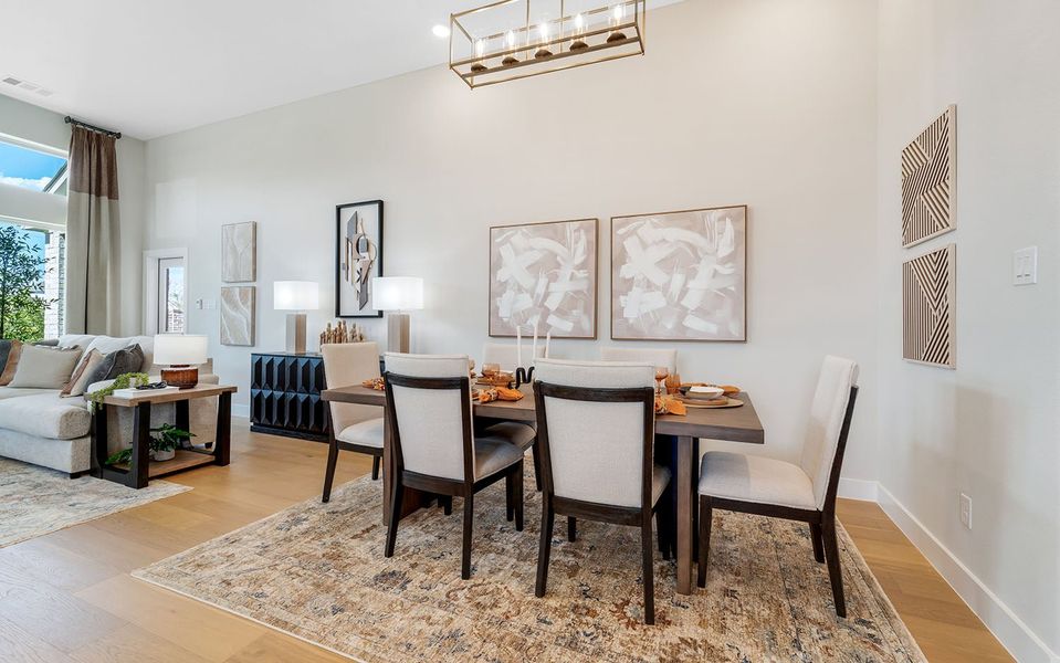 Furnished interior in a model home at Westridge in McKinney (Image 7).