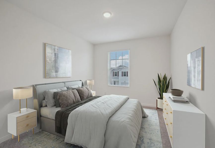 Furnished interior in a model home at The Wilder in Adkins (Image 9).