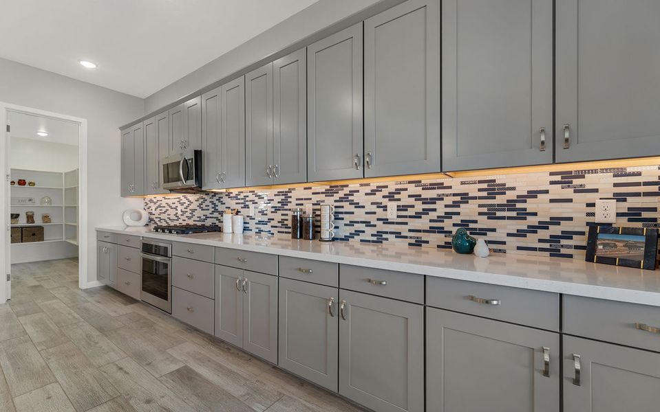 Furnished interior in a model home at Heritage Pointe in Chino Valley (Image 18).