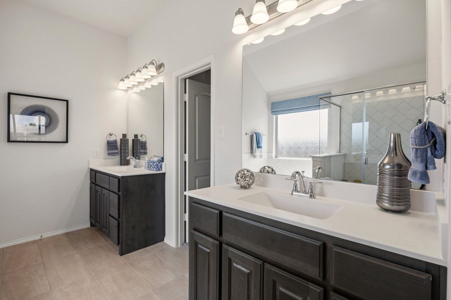Furnished interior in a model home at Chisholm Hills in Cleburne (Image 33). Furnished interior in a model home at Chisholm Hills in Cleburne (Image 33).