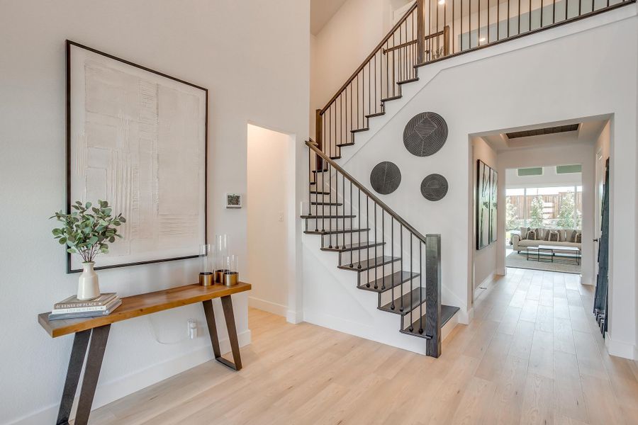 Furnished interior in a model home at Ten Mile Creek in Celina (Image 76).