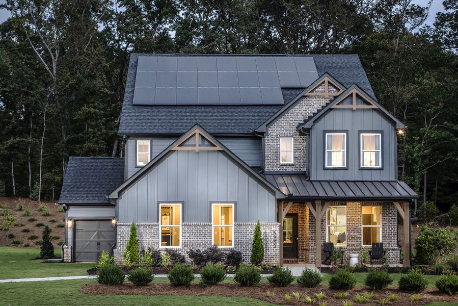 Front exterior of a home in the Acacia community, located in Cumming, GA (Image 2).