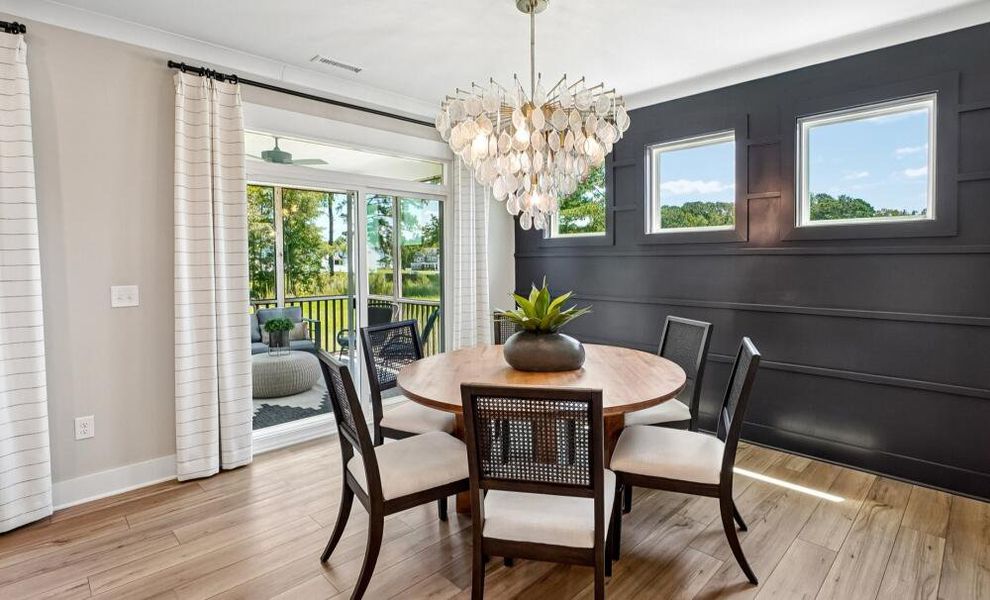 Furnished interior in a model home at High Springs in Clayton (Image 7).