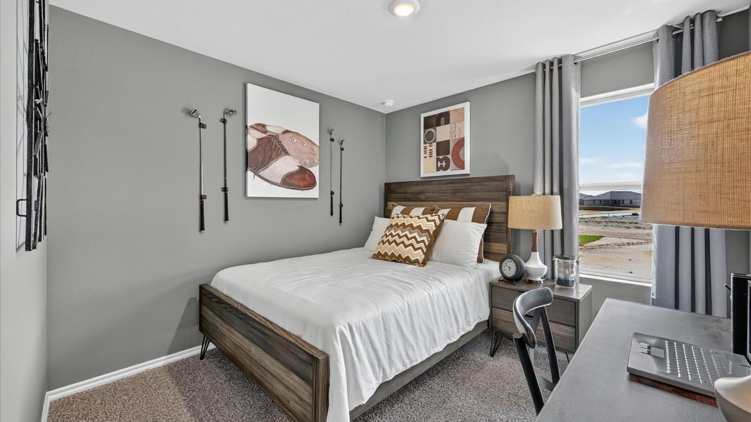 Furnished interior in a model home at The Hills at Reunion in Newark (Image 54).