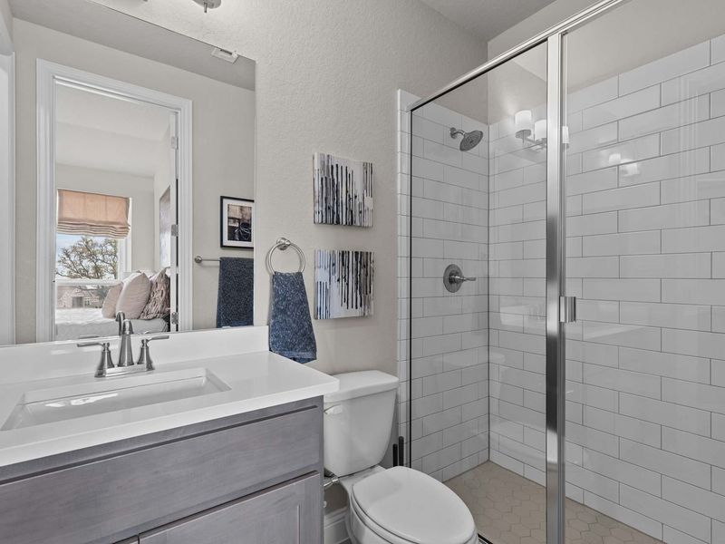 Furnished interior in a model home at The Reserve at Potranco Oaks in Castroville (Image 30).