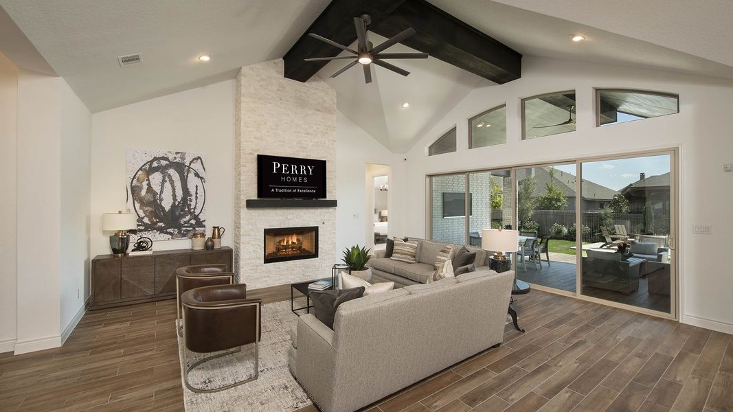 Furnished interior in a model home at Creek of Driftwood Half Acre in Driftwood (Image 9). Furnished interior in a model home at Creek of Driftwood Half Acre in Driftwood (Image 9).