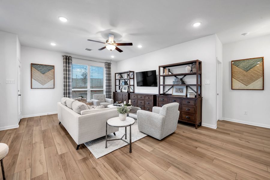 Furnished interior in a model home at The Village at Elm Creek in Troy (Image 16).