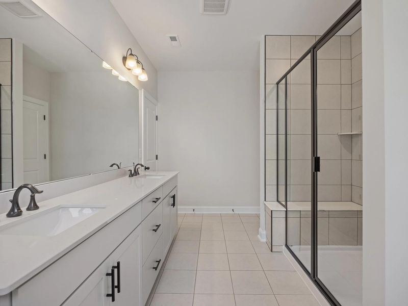 Furnished interior in a model home at Rockport in Wake Forest (Image 33).