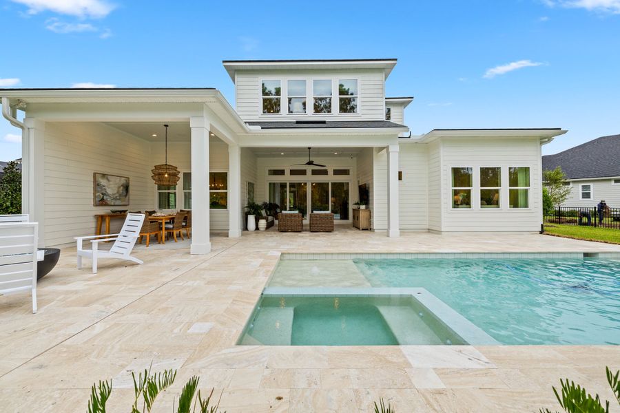 Exterior details of a home in Hidden Creek at SilverLeaf 80' Gold Series, St. Augustine (Image 20).