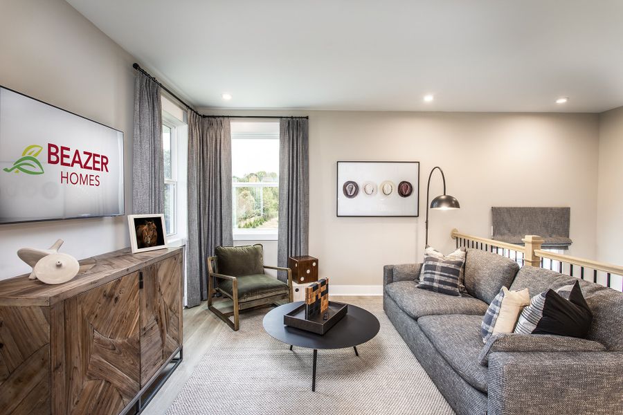 Furnished interior in a model home at The Paddocks at Doc Hughes in Buford (Image 8).