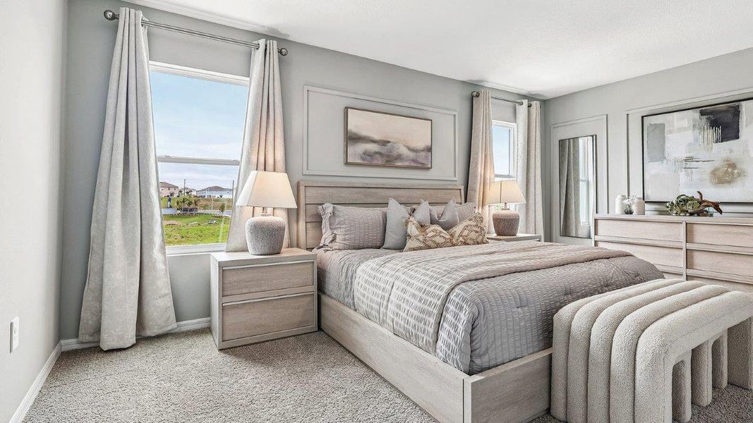 Furnished interior in a model home at Wynnstone in Davenport (Image 29).